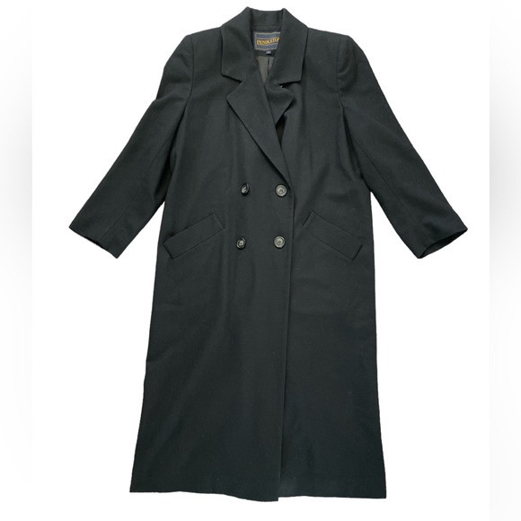 Vintage Pendleton Black Wool Pea Coat- size 8 - Picture 1 of 17
